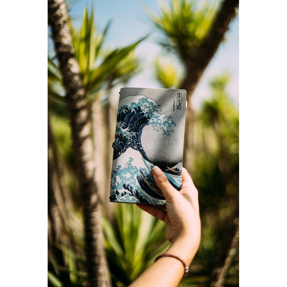 Cahier The Great Wave of Kanagawa Hokusai travel, vue 4