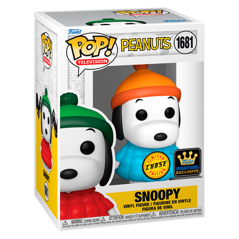 Figurine Funko POP! Peanuts Snoopy 5 + 1 Chase Exclusive, vue 3