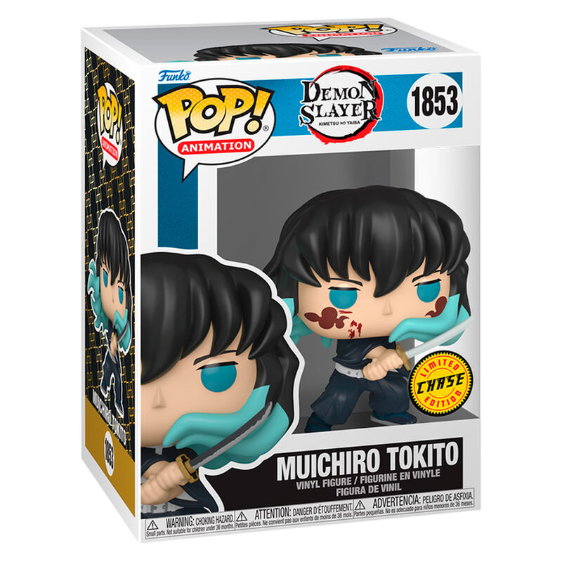 Figurine Funko POP! Demon Slayer Kimetsu no Yaiba Muichiro Tokito 5 + 1 Chase, vue 4