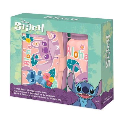 Gourde en aluminium Disney Stitch + lunch box 500 ml