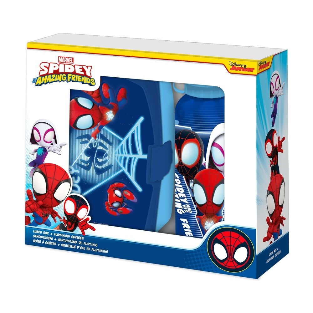 Gourde en aluminium Marvel Spidey the Amazing Friends + lunch box