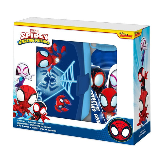 Gourde en aluminium Marvel Spidey the Amazing Friends + lunch box