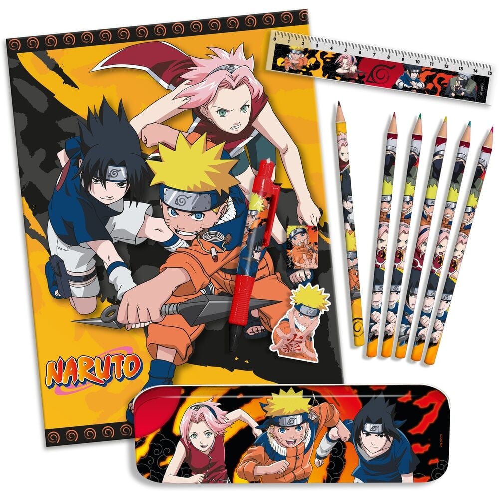 Set de papeterie Naruto Shippuden stationary, vue 2