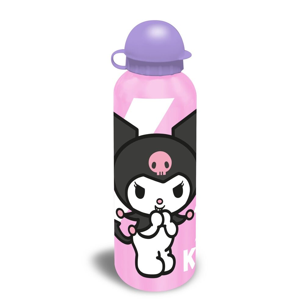 Gourde en aluminium Hello Kitty Kuromi assorti 500 ml, vue 3