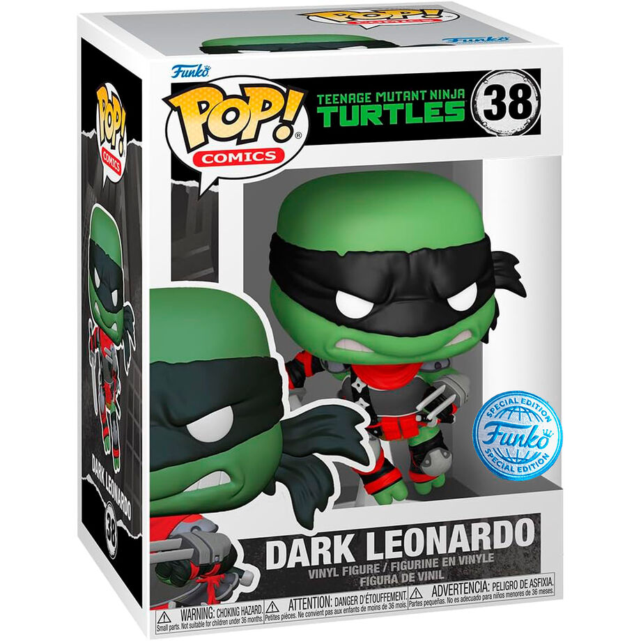 Figurine Funko POP! Tortugas Ninja Teenage Mutant Dark Leonardo Exclusive, vue 2