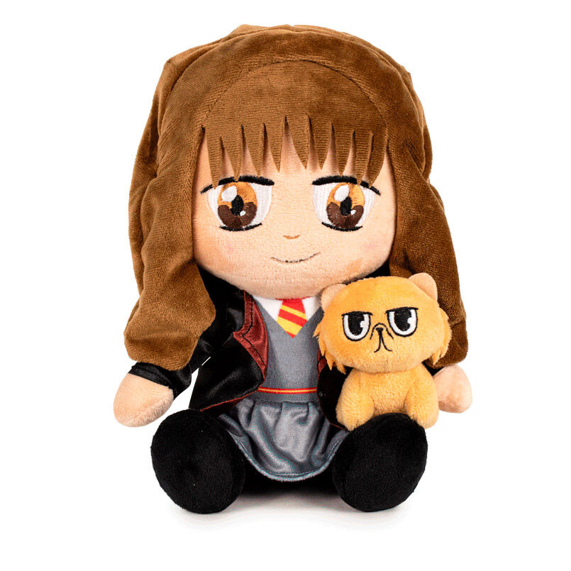 Peluche Hermione et Pattenrond Harry Potter 25 cm