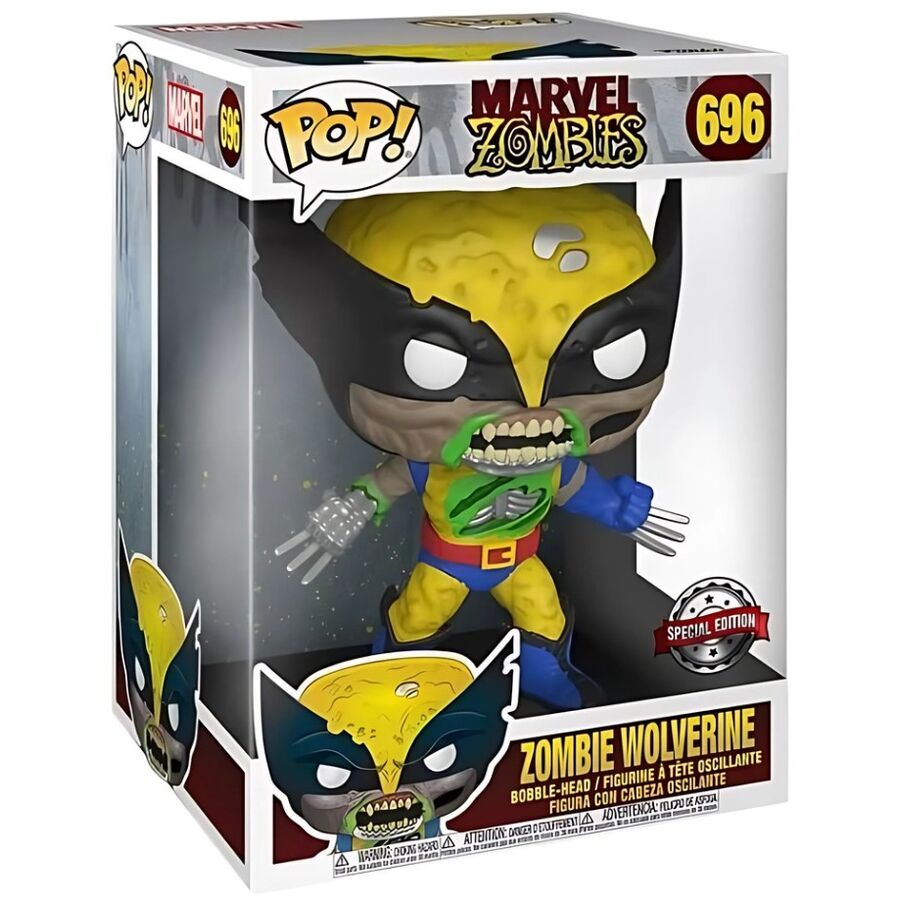 Figurine Funko POP! Marvel Zombies Zombie Wolverine Exclusive 25cm, vue 3