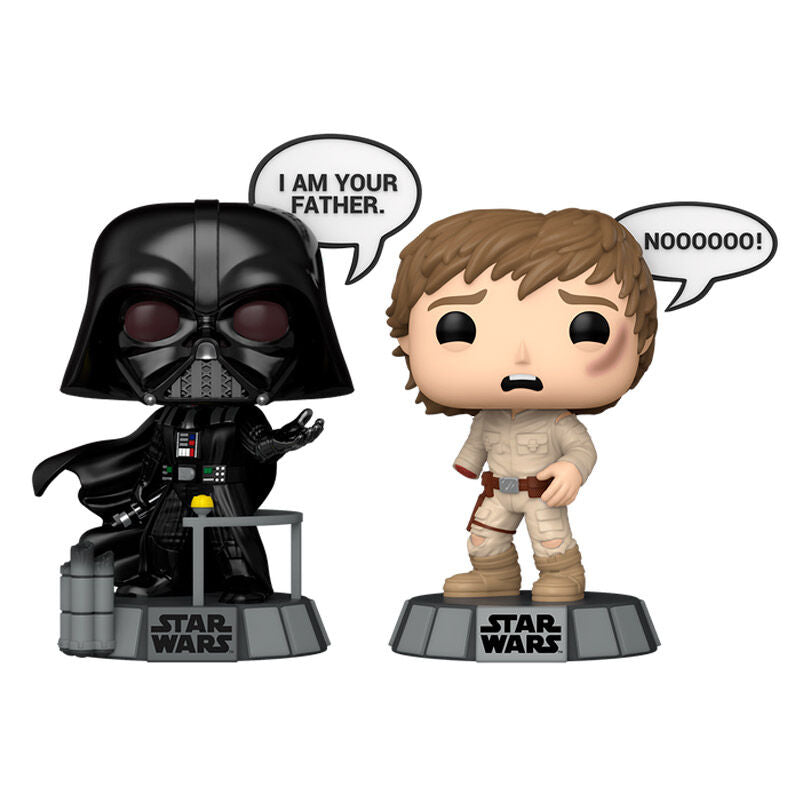 Figurine Funko POP! Blister 2 figuras POP Star Wars Darth Vader & Luke Skywalker, vue 2
