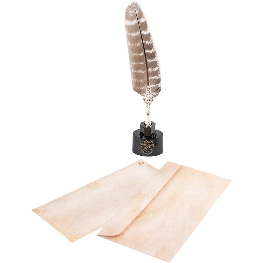 Set de papeterie Harry Potter pen feather + cards