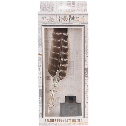 Set de papeterie Harry Potter pen feather + cards, vue 3