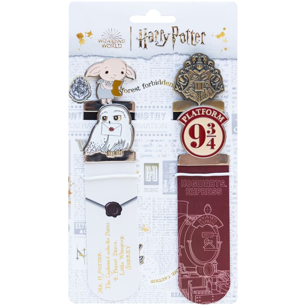 Accessoire scolaire Harry Potter 4 bookmarcks set, vue 2