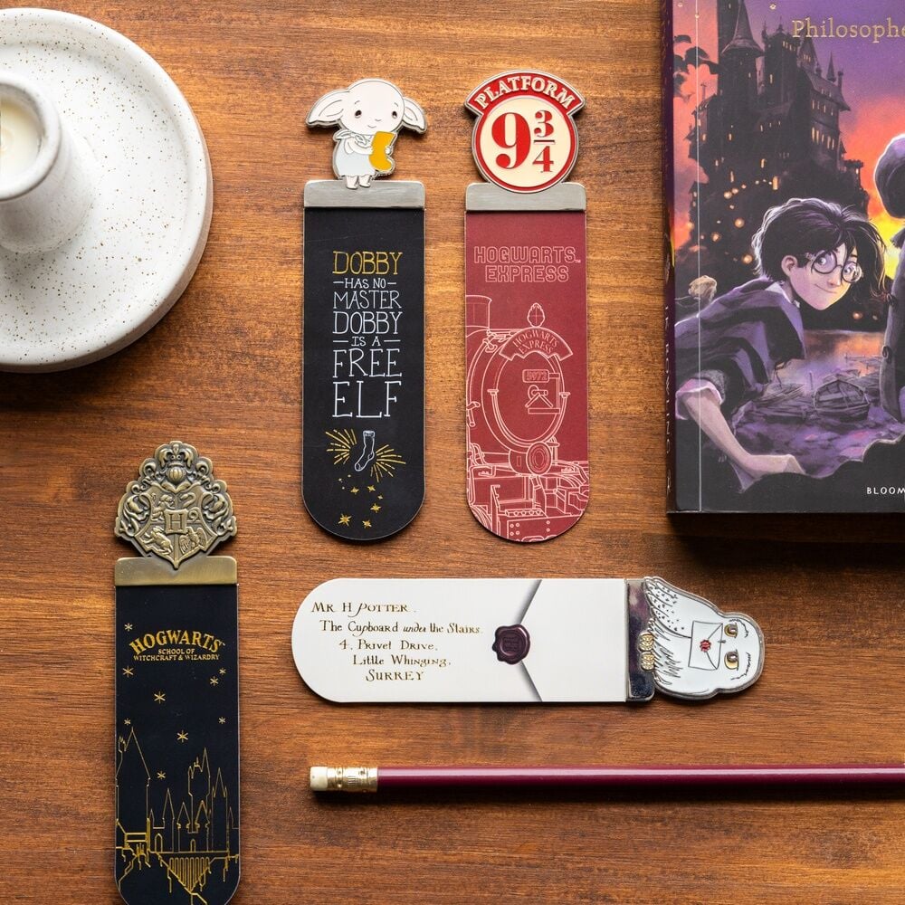 Accessoire scolaire Harry Potter 4 bookmarcks set, vue 5