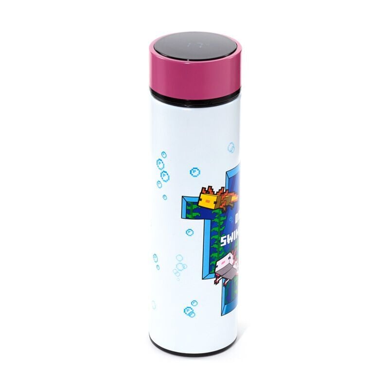 Gourde en inox isotherme Minecraft Axolotl thermometer 450 ml, vue 4