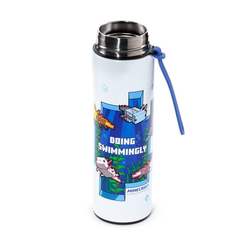 Gourde en inox isotherme Minecraft Axolotl thermometer 450 ml, vue 2