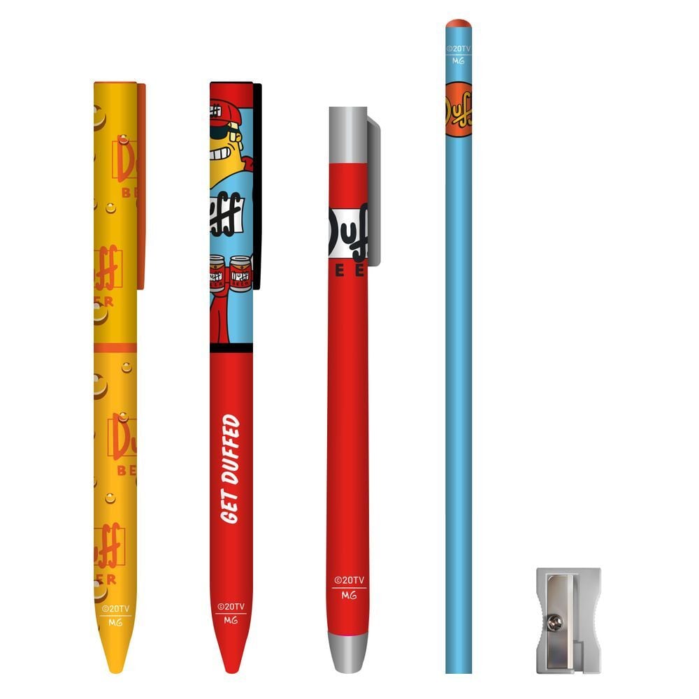 Accessoire scolaire The Simpsons Pencil holders + pencils, vue 2