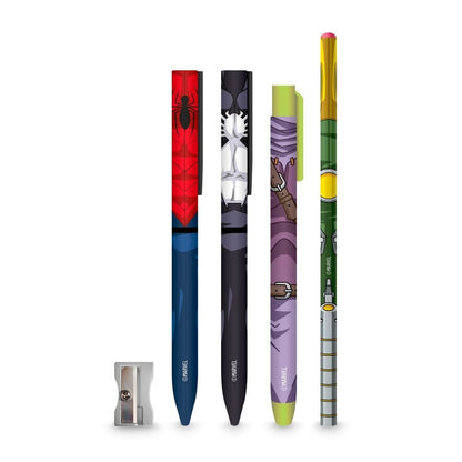 Accessoire scolaire Marvel Spiderman Pencil holders + pencils, vue 3