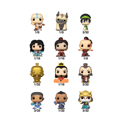 Figurine Funko POP! Mystery Bitty POP Avatar The Last Airbender surtido, vue 2