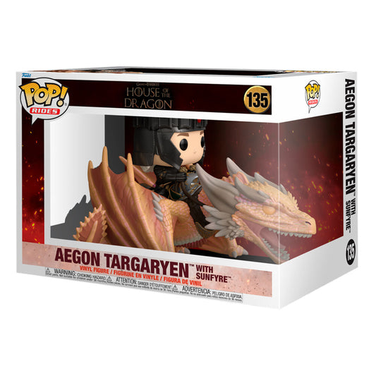Figurine Funko POP! Rides La Casa del Dragon Aegon Targaryen with Sunfyre