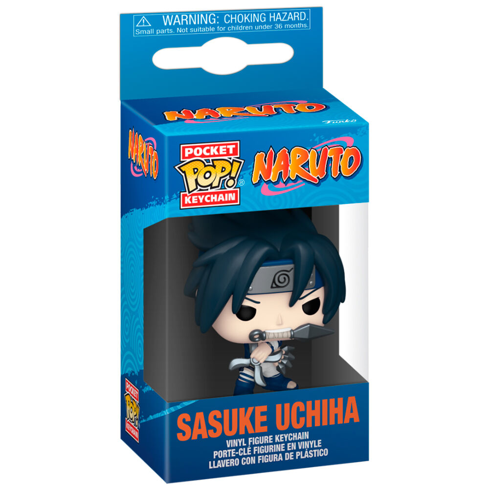 Porte-clés Funko Pocket POP! Naruto Sasuke Uchiha, vue 2