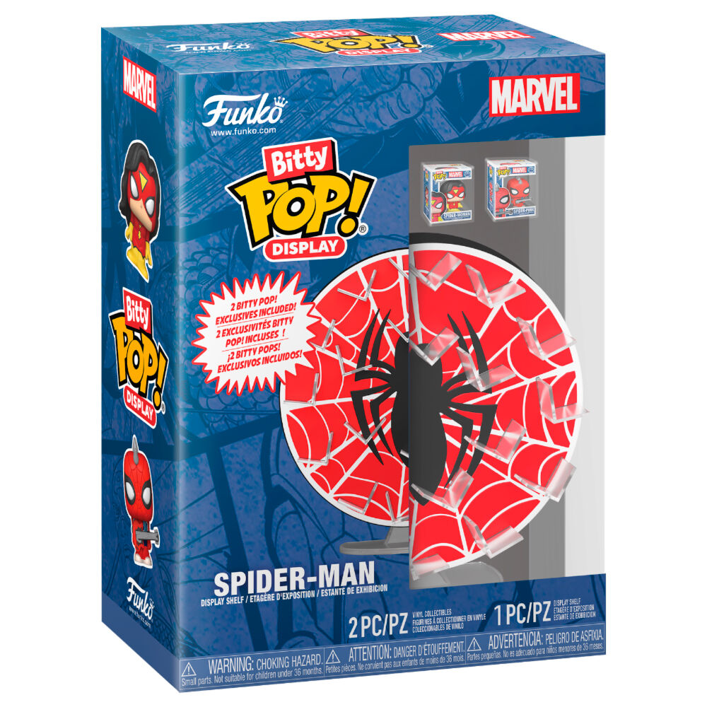 Figurine Funko POP! Display Bitty POP Marvel Spider Man Web, vue 2