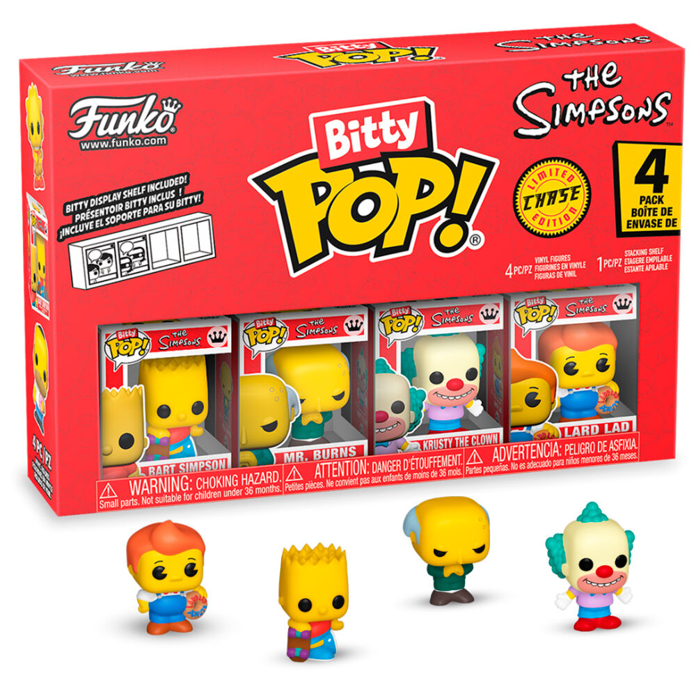 Figurine Funko POP! Blister 4 figuras Bitty POP Los Simpsons Bart