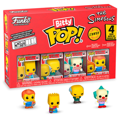 Figurine Funko POP! Blister 4 figuras Bitty POP Los Simpsons Bart