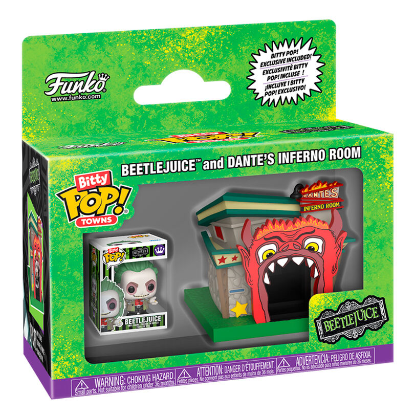 Figurine Funko POP! Bitty POP Town Beetlejuice Sala del Infierno de Dante, vue 2