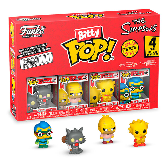 Figurine Funko POP! Blister 4 figuras Bitty POP Los Simpsons Scratchy, vue 2