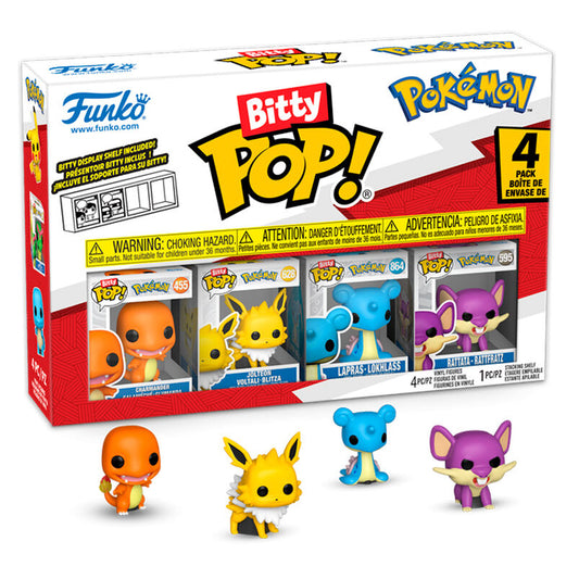 Figurine Funko POP! Blister 4 figuras Bitty POP Pokemon Charmander