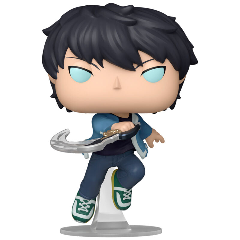 Figurine Funko POP! Solo Leveling Sung Jinwoo 5 + 1 Chase, vue 3