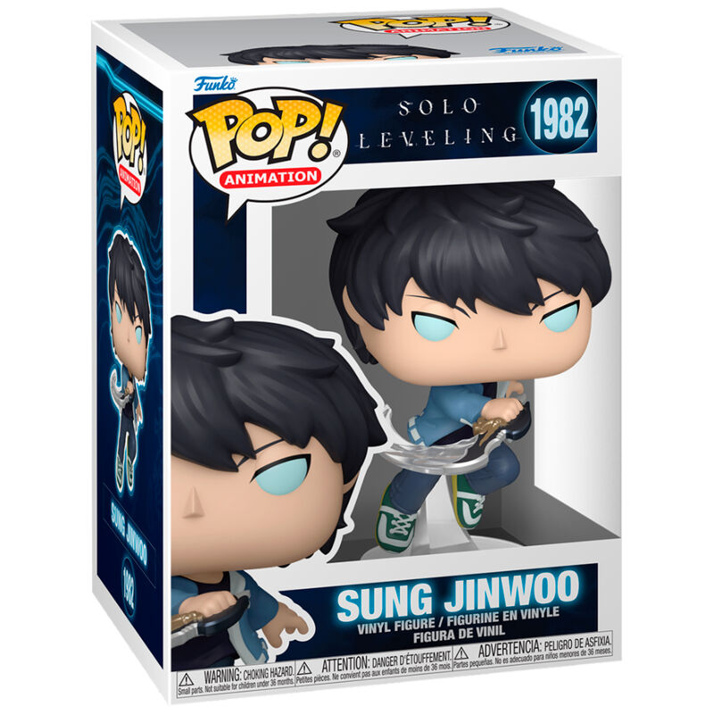 Figurine Funko POP! Solo Leveling Sung Jinwoo 5 + 1 Chase, vue 2