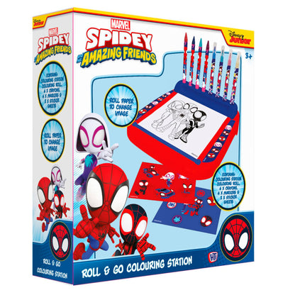 Coloriage Marvel Spidey roll & go station