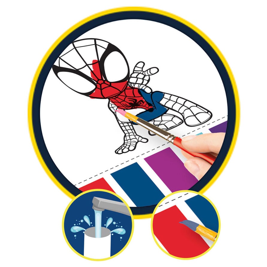 Coloriage Marvel Spidey roll & go station, vue 2