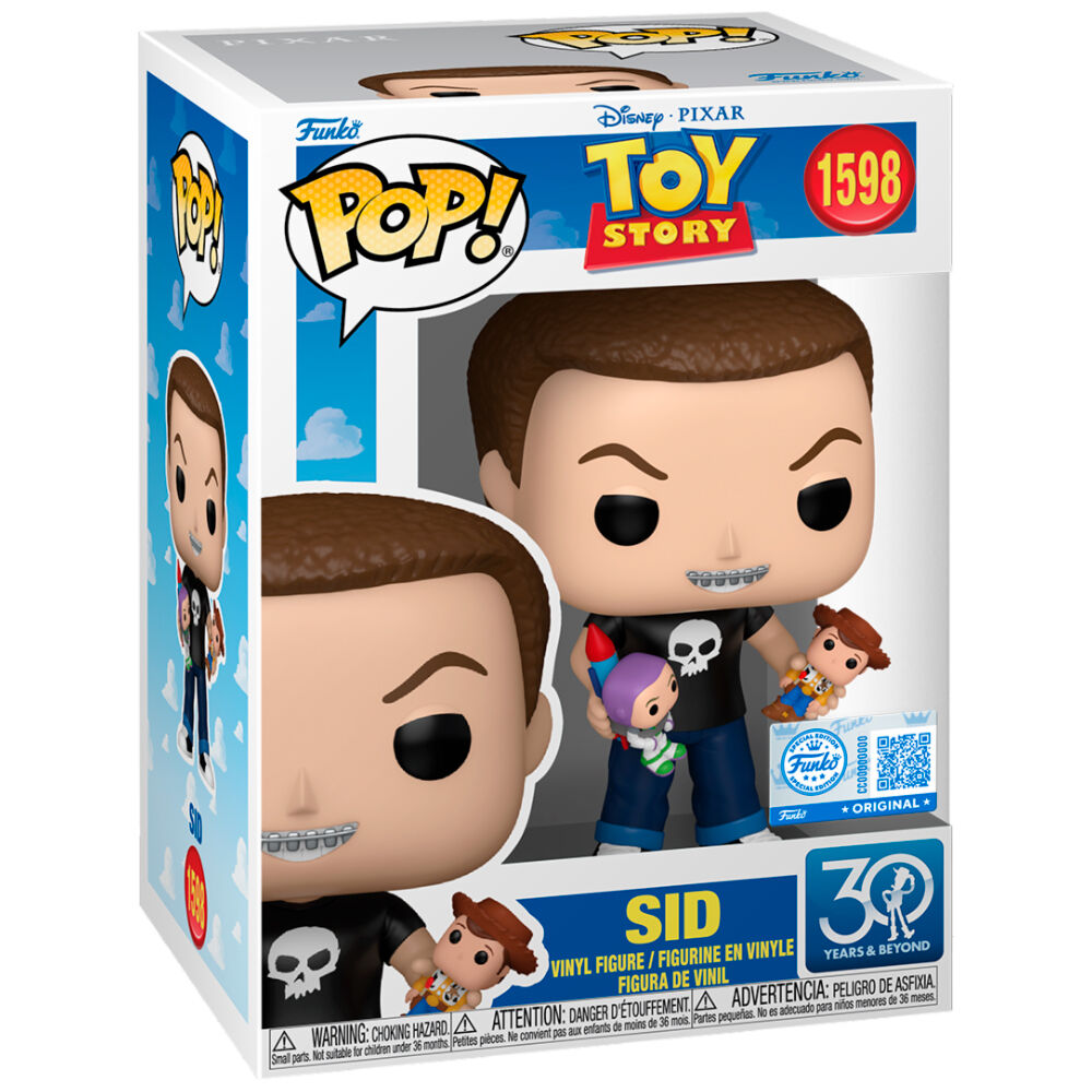 Figurine Funko POP! Disney Pixar Toy Story Sid Exclusive, vue 2