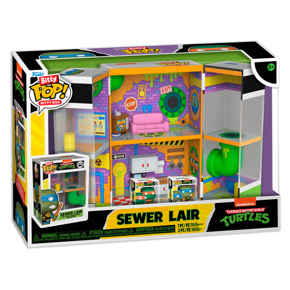 Figurine Funko POP! Bitty POP Boxes Tortugas Ninja Sewer Lair, vue 2