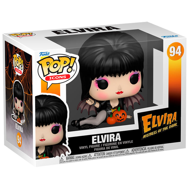 Figurine Funko POP! Elvira Mistress of the Dark Elvira with Pumpkins, vue 2