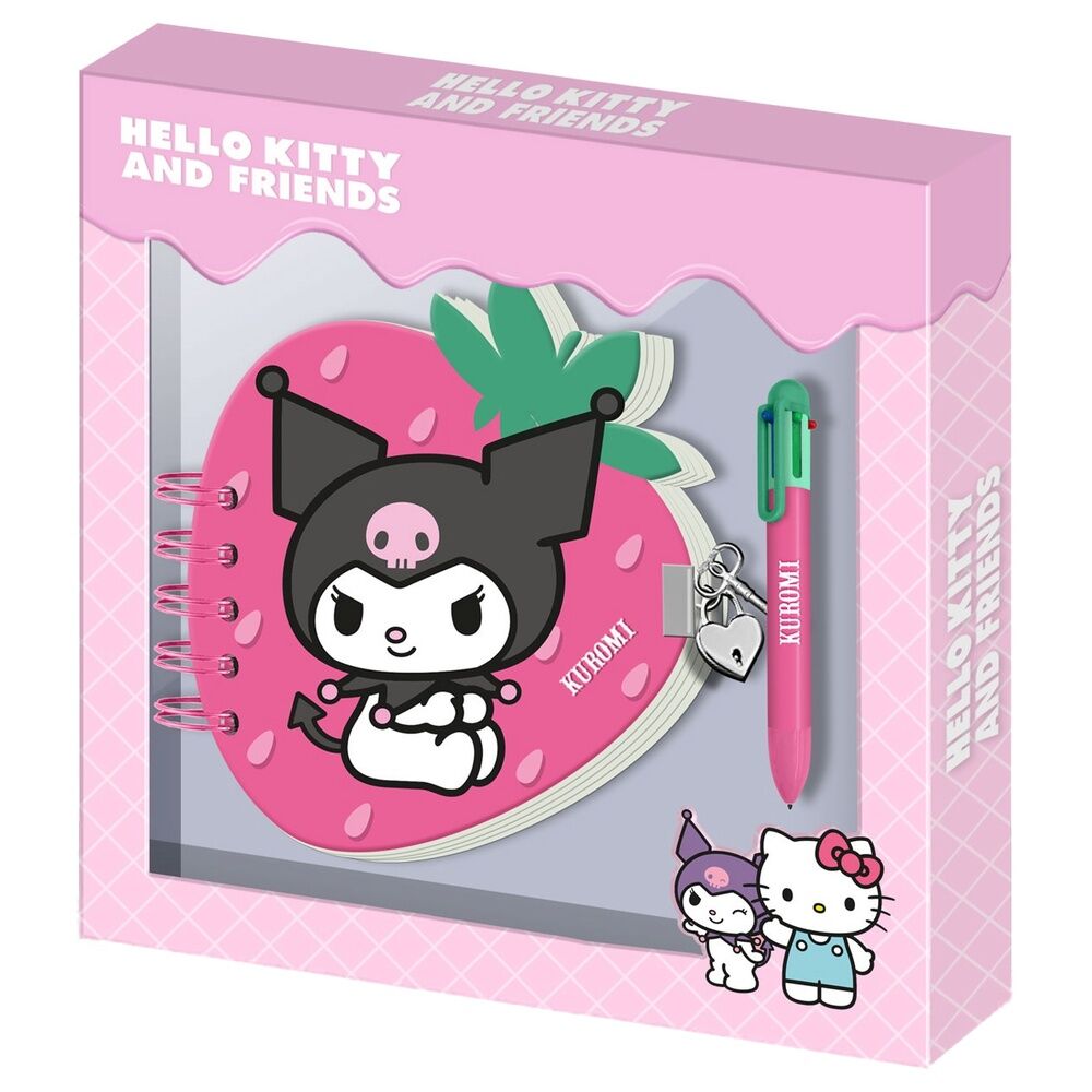 Agenda Hello Kitty and Friends Kuromi Strawberry + pen