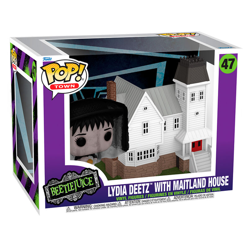 Figurine Funko POP! Town Beetlejuice Lydia Deetz with Maitland House, vue 2