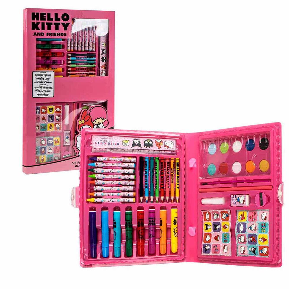Set de papeterie Hello Kitty colouring