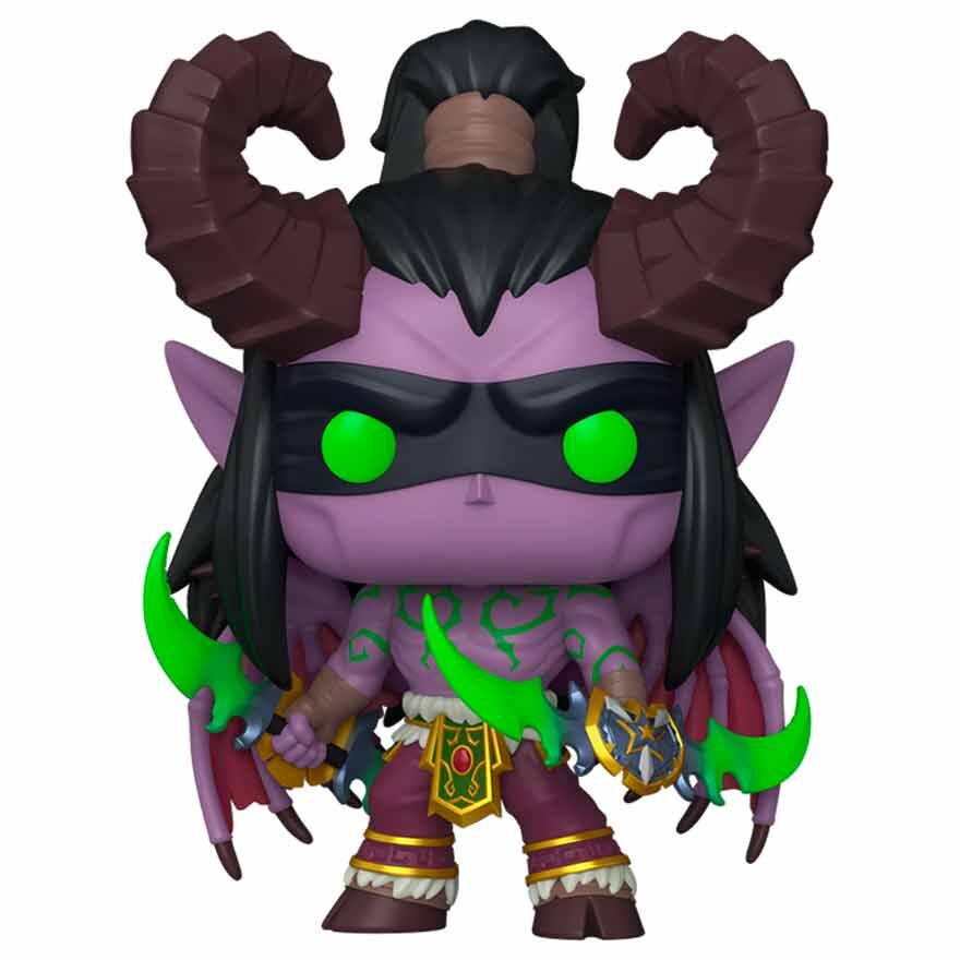 Figurine Funko POP! World of Warcraft Illidan 5 + 1 Chase, vue 2
