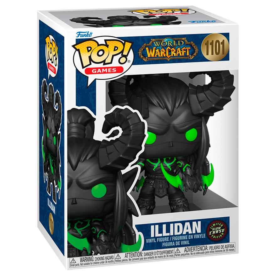Figurine Funko POP! World of Warcraft Illidan 5 + 1 Chase, vue 4