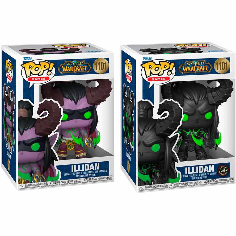 Figurine Funko POP! World of Warcraft Illidan 5 + 1 Chase, vue 5