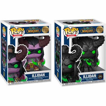 Figurine Funko POP! World of Warcraft Illidan 5 + 1 Chase, vue 5