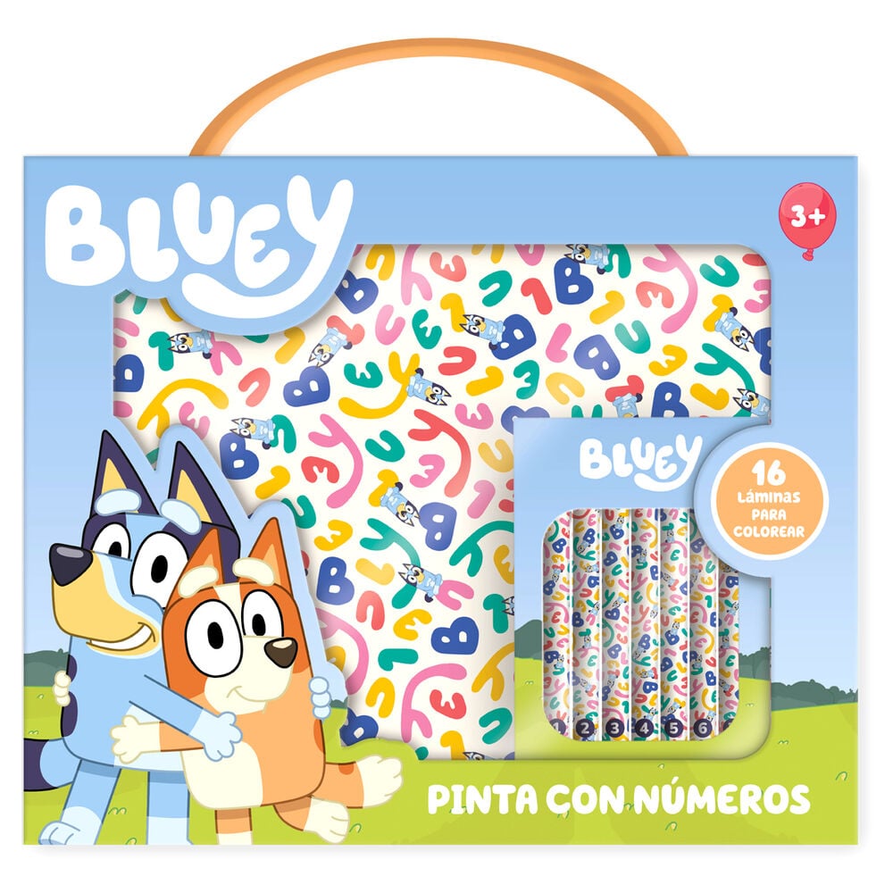 Set de papeterie Bluey paint avec numbers briefcase