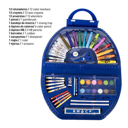 Coloriage Real Madrid stationery set, vue 3