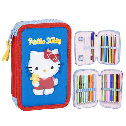 Trousse garnie double Hello Kitty