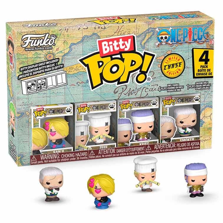 Figurine Funko POP! Blister 4 figuras Bitty POP One Piece Sanji, vue 2