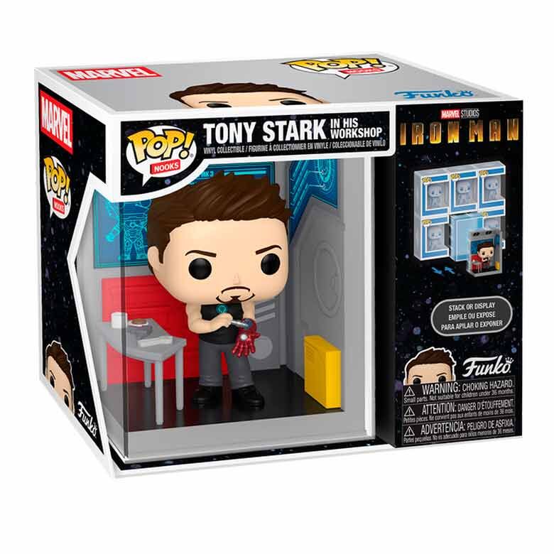 Figurine Funko POP! Nooks Marvel Tony Stark in His Workshop, vue 2