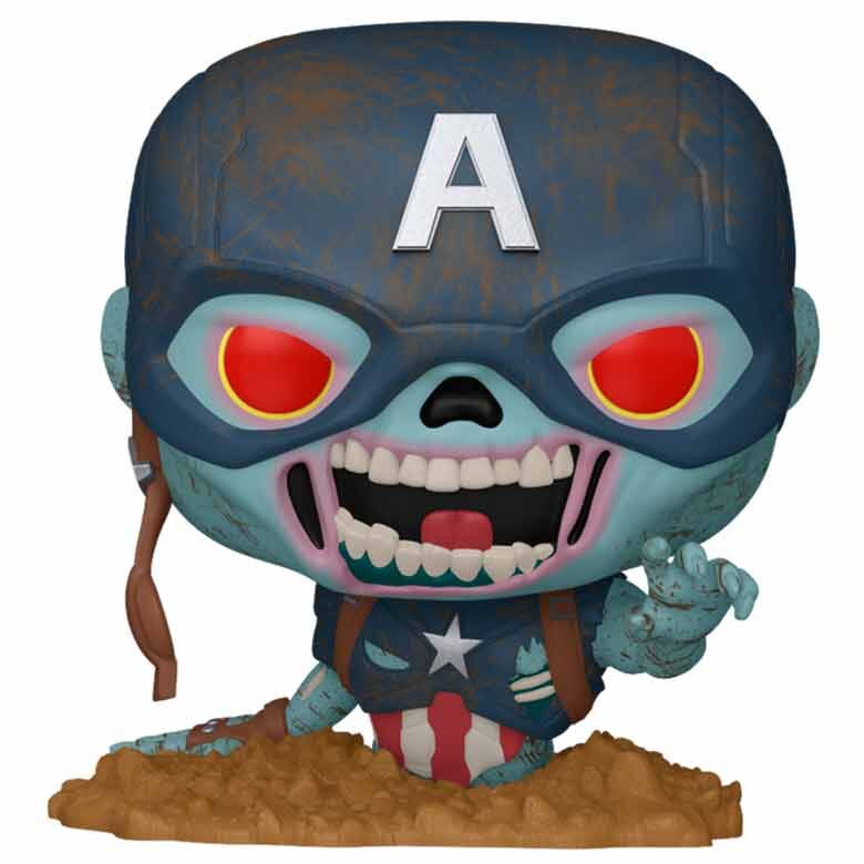 Figurine Funko POP! Marvel Marvel Zombies Capitan America, vue 2