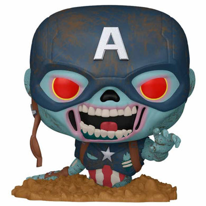 Figurine Funko POP! Marvel Marvel Zombies Capitan America, vue 2